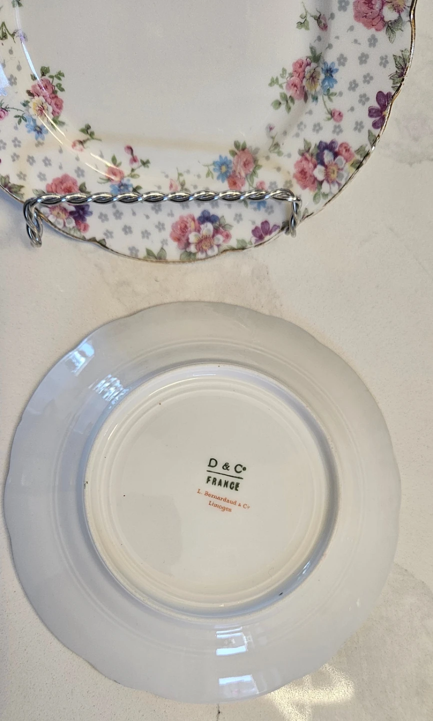 D&C France Limoges Floral Plates (Set of 2) - photo 4