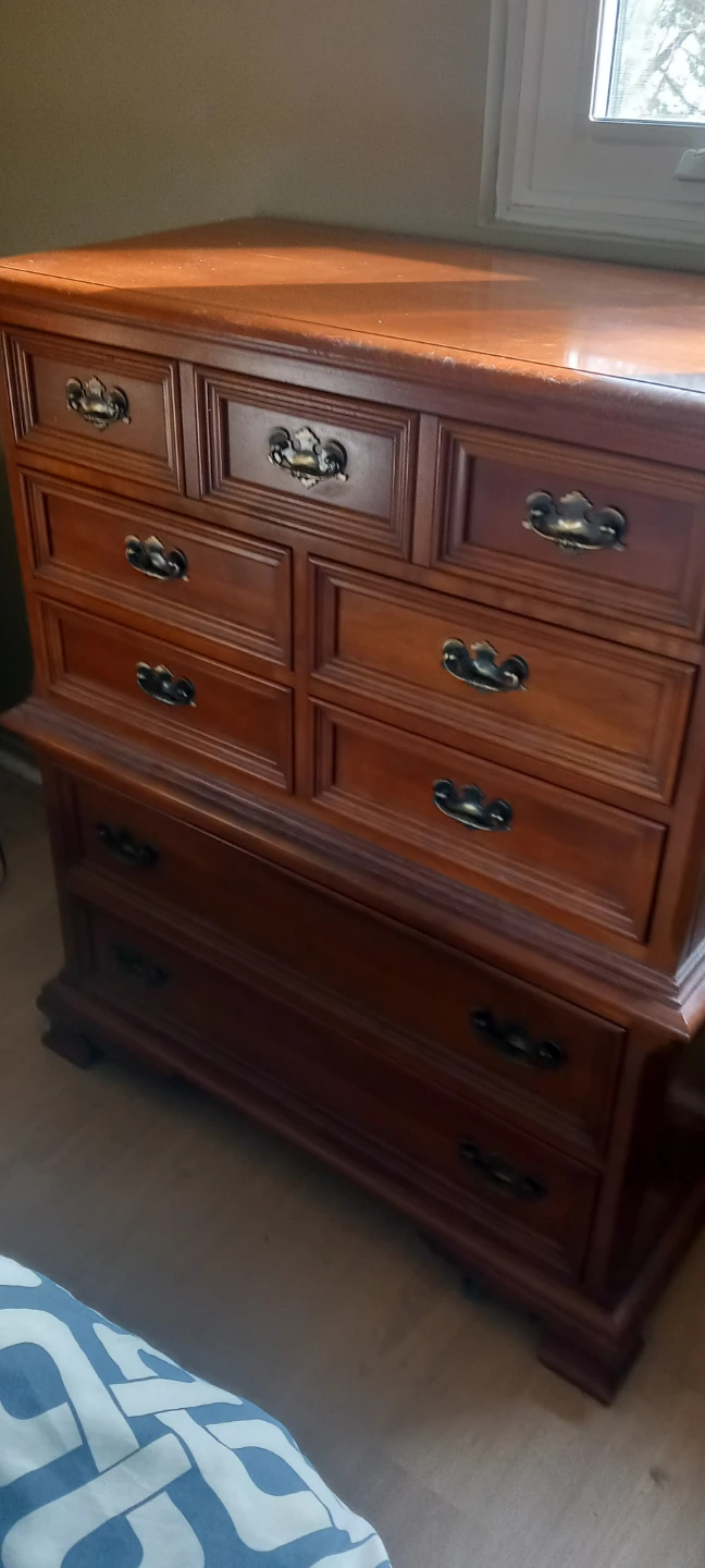 Big Wooden Dresser - Brown - photo 2