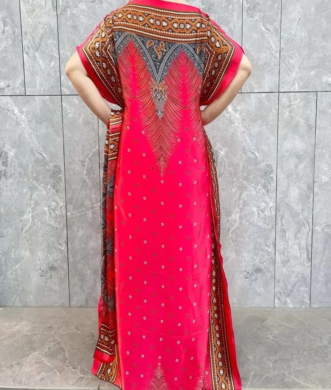 Pink Kaftan Dress