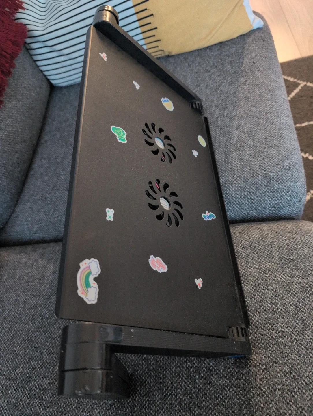 Adjustable Laptop Desk with Cooling Fans