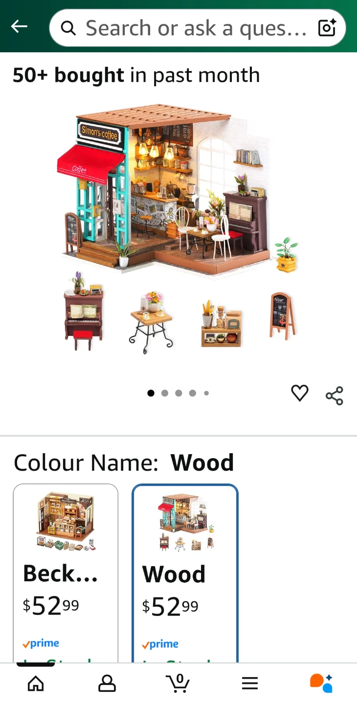Rolife DIY Miniature Coffee House Kit New