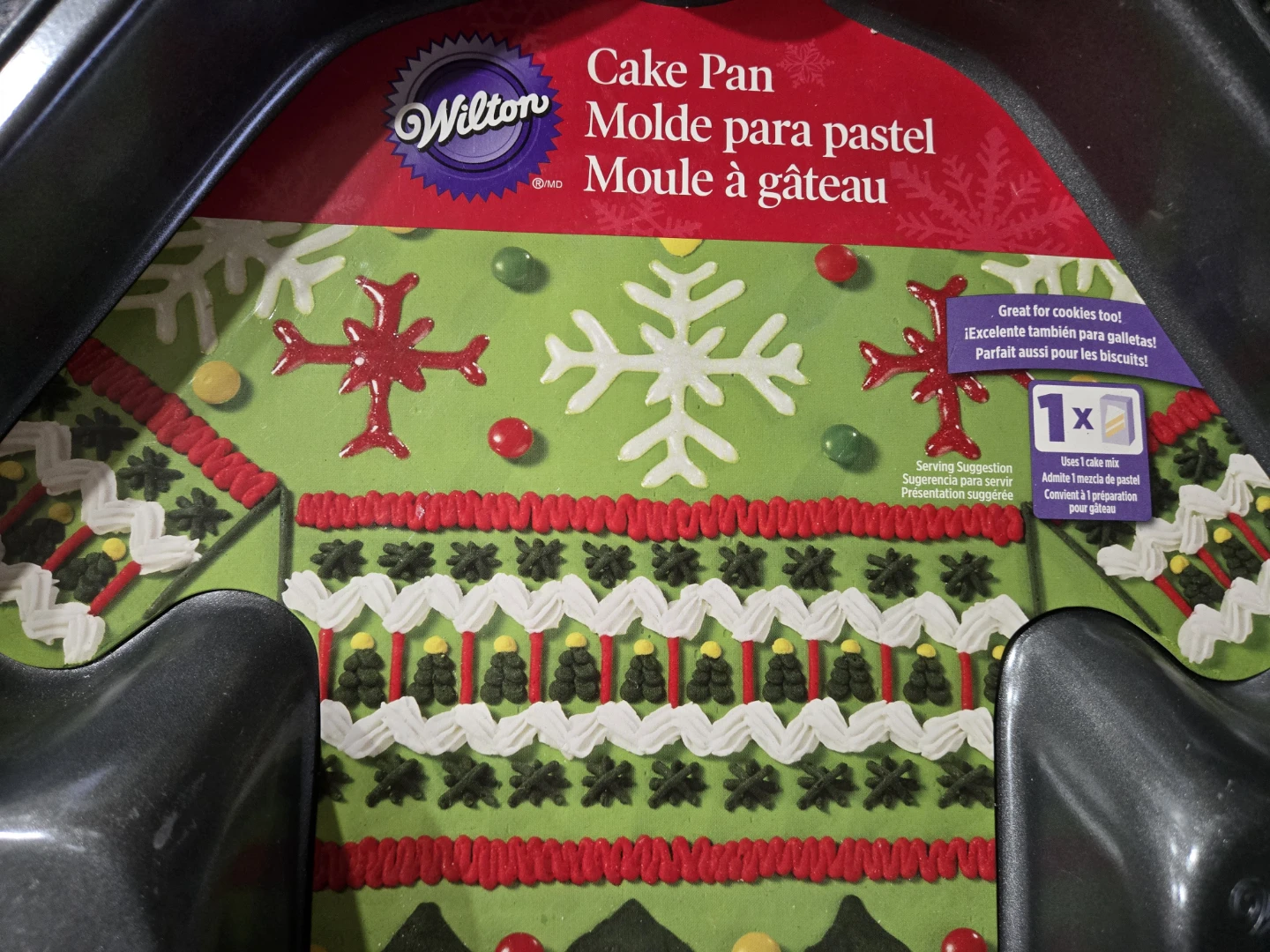 Wilton Cake Pan - Christmas Sweater Shape - photo 3
