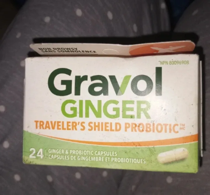 Gravol Ginger Traveler's Shield Probiotic - 24 Capsules