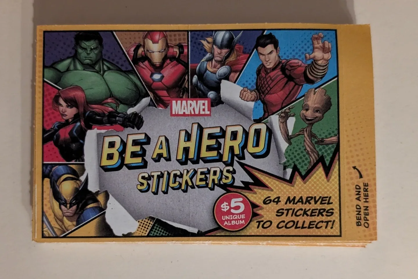 Marvel Be A Hero stickers