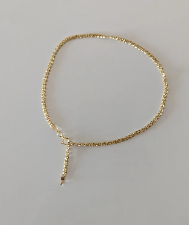 10K Yellow Gold Filled Everyday Anklet Bracelet