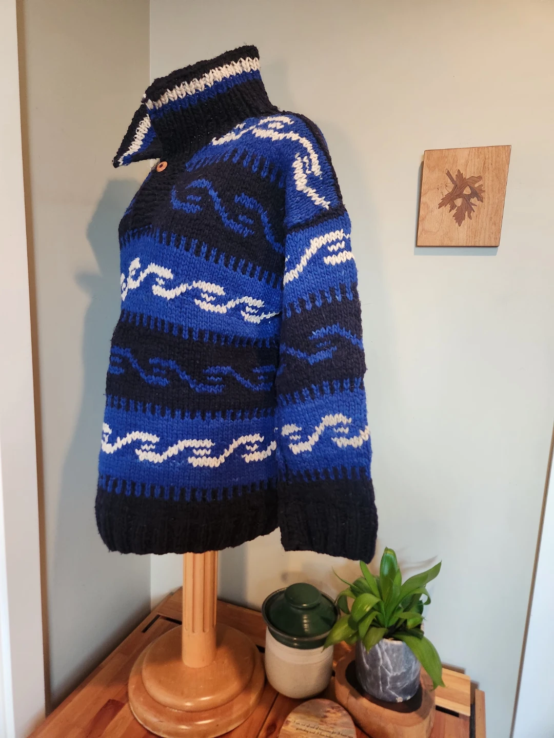 VINTAGE Hand-Knitted WOOL Sweater - photo 2