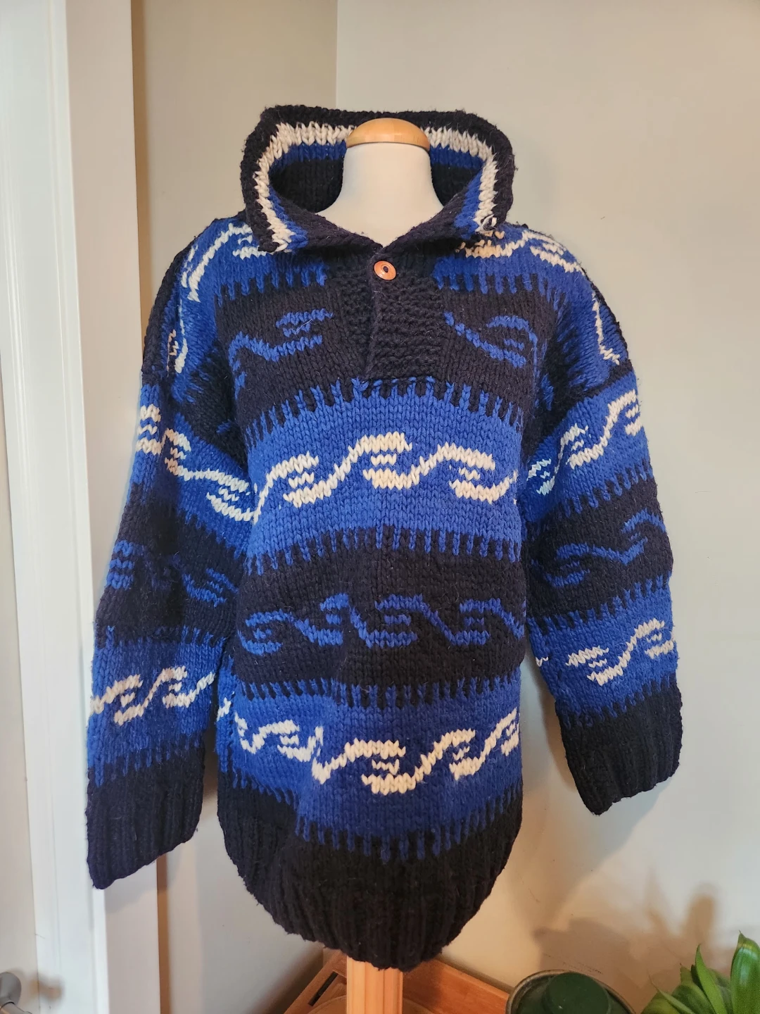 VINTAGE Hand-Knitted WOOL Sweater - photo 3