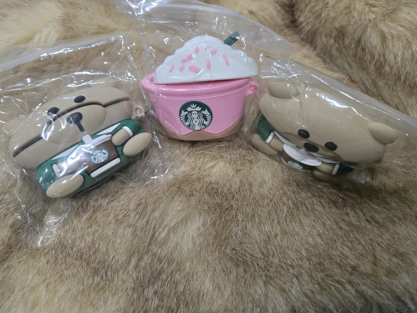 Starbucks Bearista & Pink Drink AirPods Case