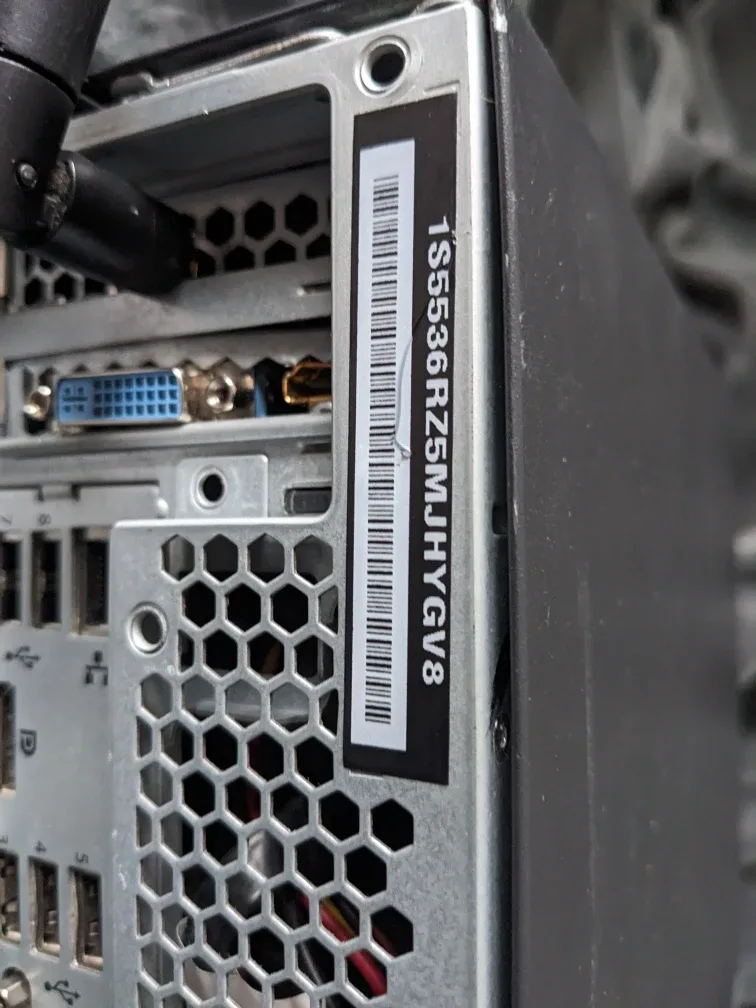 Lenovo ThinkCentre PC, Monitor, Keyboard, Mouse image indicator(3)