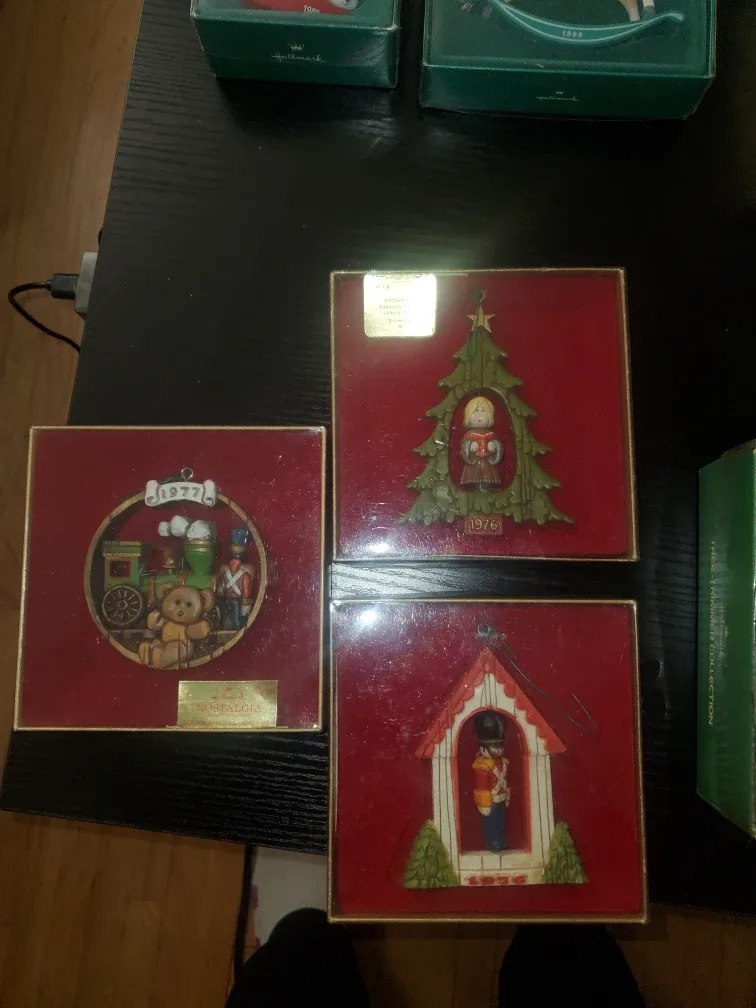 68 Hallmark Ornaments from 70' 80'- Collector's Series image indicator(9)