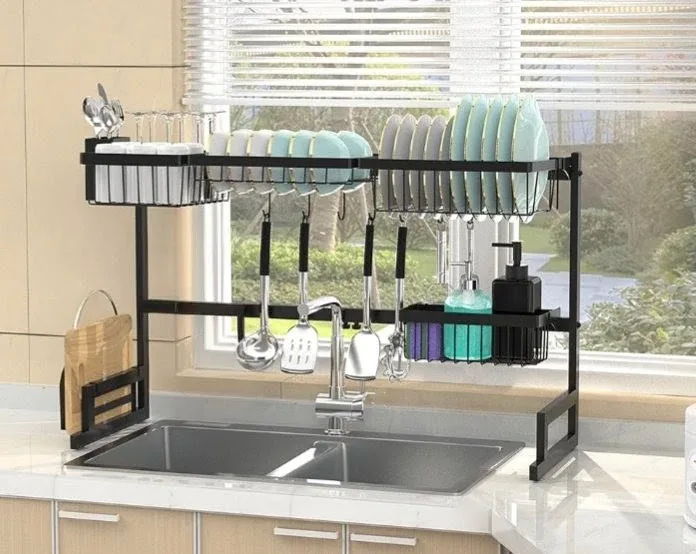 Over-the-Sink Dish Drying Rack