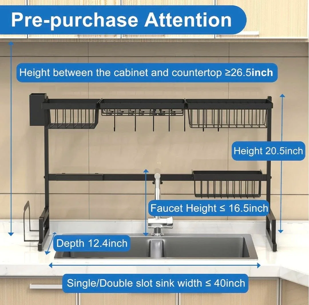 Over-the-Sink Dish Drying Rack image indicator(2)
