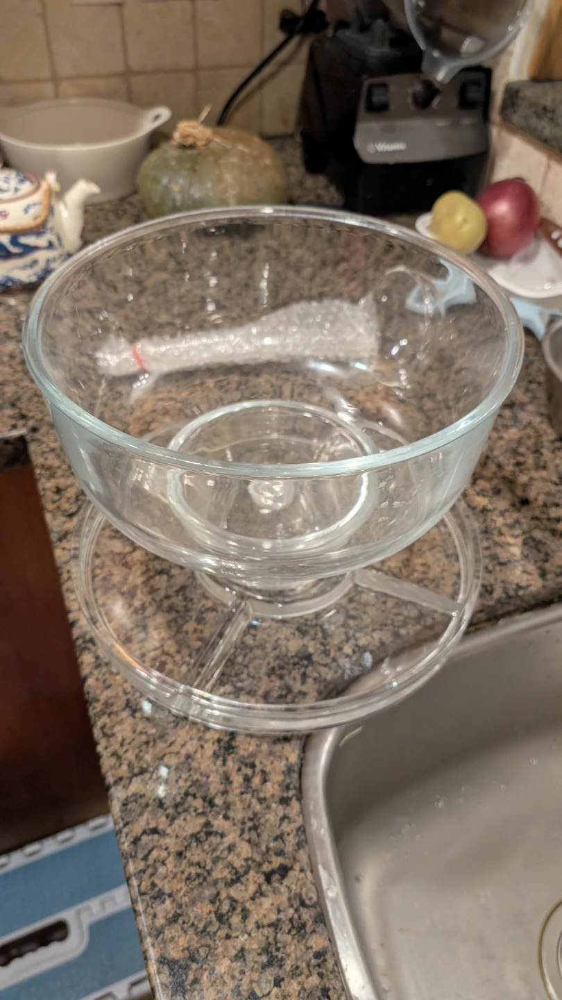 Glass Serving Bowl Set with Lid - photo 3