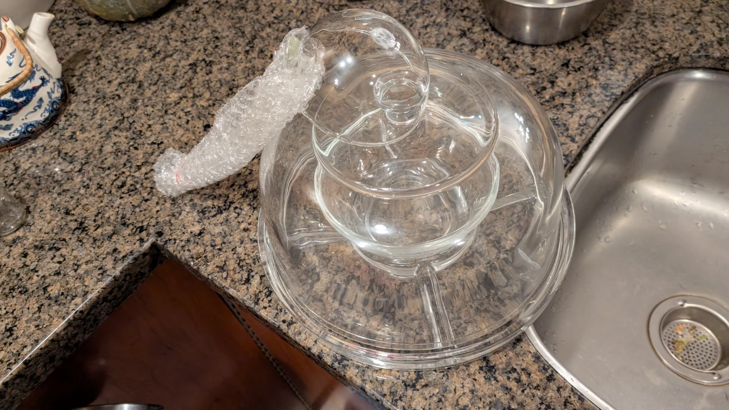 Glass Serving Bowl Set with Lid - photo 2