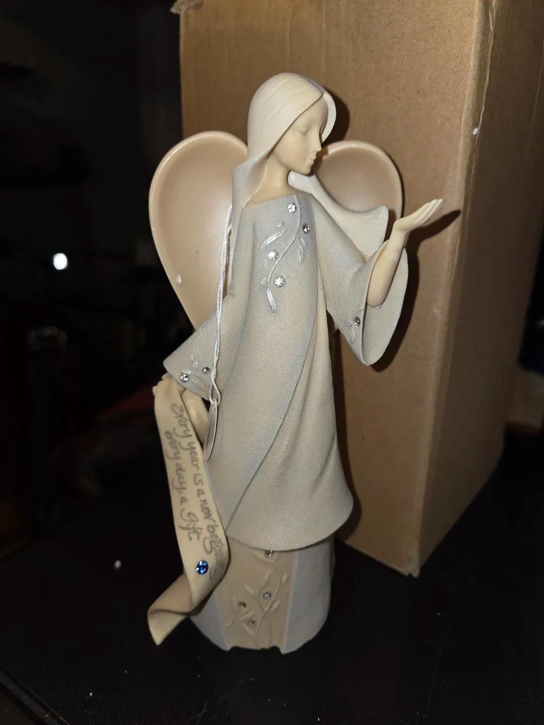#cleanout Enesco Foundations September Angel Figurine image indicator(4)