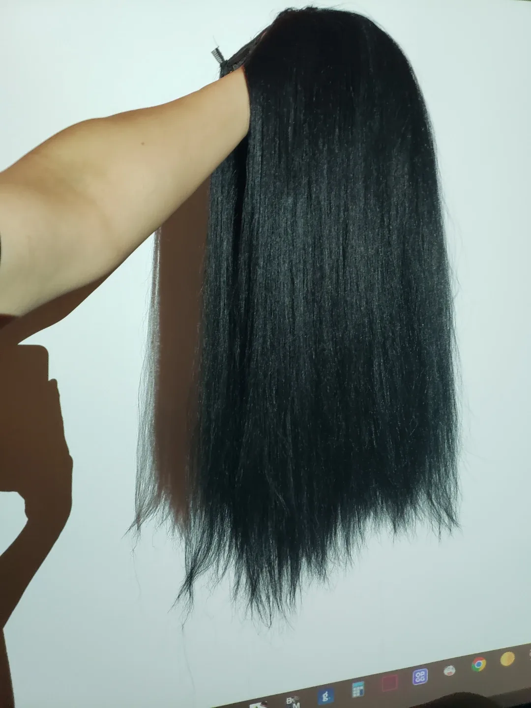 U Part Wig - Black Hair NEW image indicator(4)