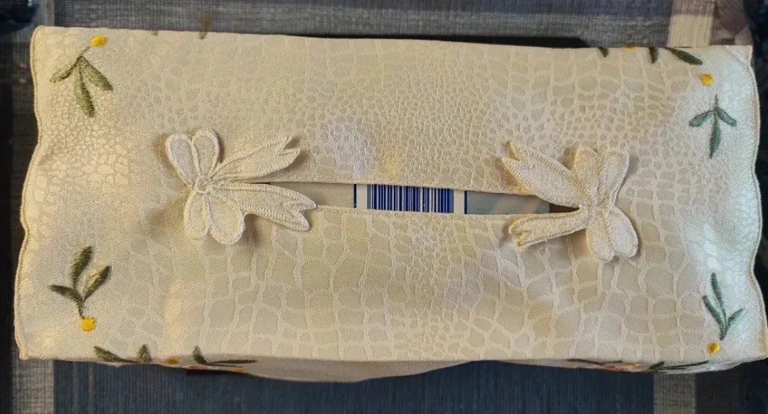 #CLEANOUT🆕 Embroidered Tissue Box Cover image indicator(2)