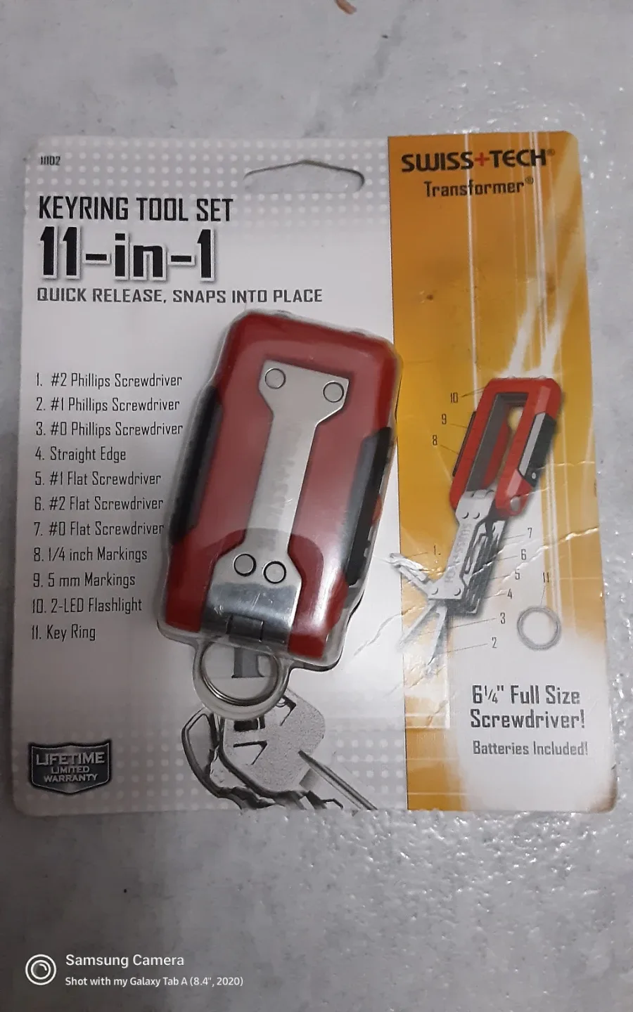 Swiss+Tech Transformer 11-in-1 Keyring Tool Set