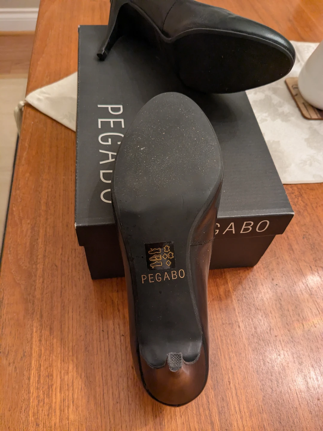 Pegabo Edine Black Heels - Size 7 - photo 4