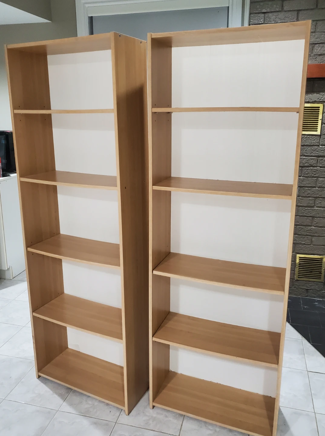 Two Light Wood Bookcases - photo 2