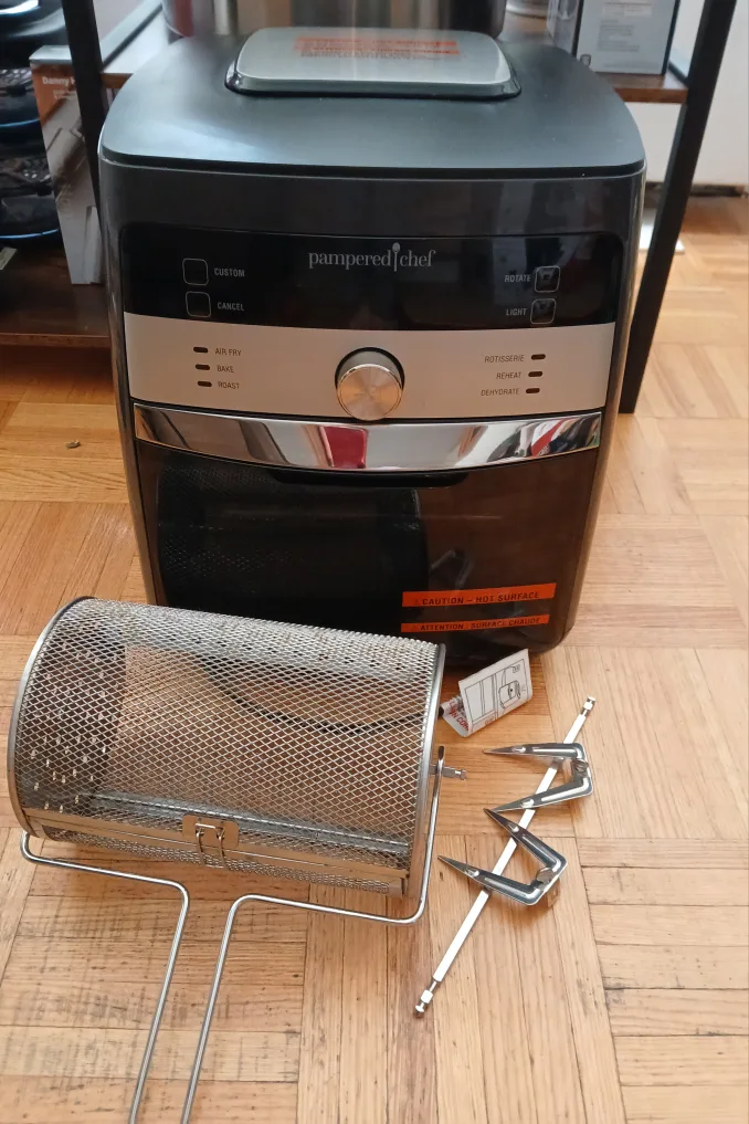 Pampered Chef Air Fryer with Rotisserie