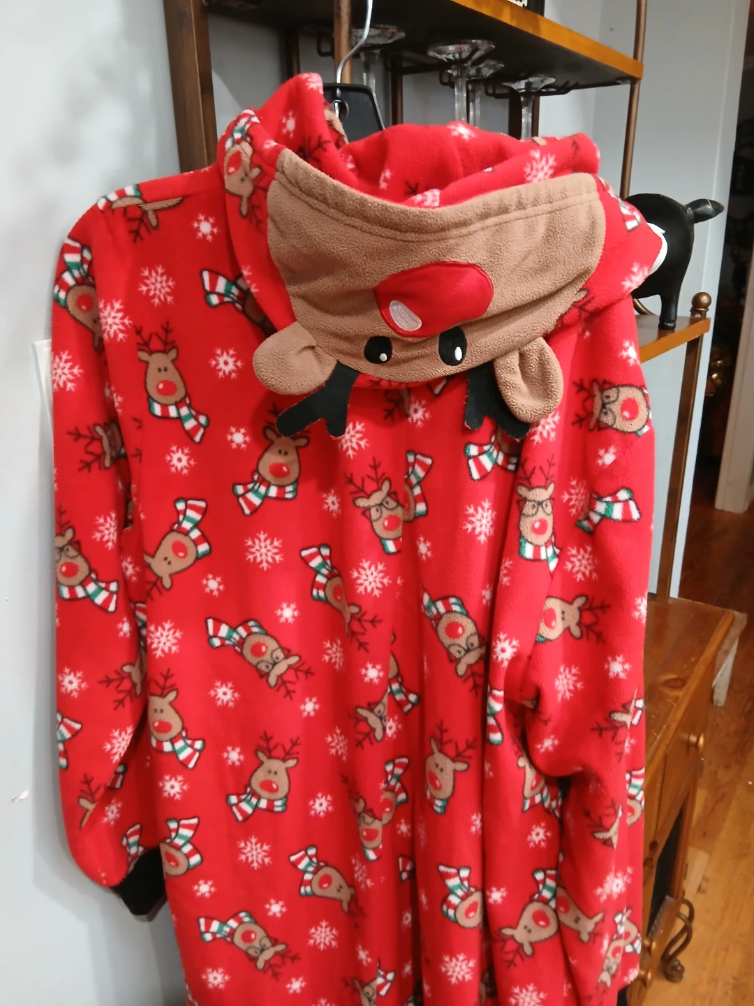Jammin' Jammies Red Reindeer Onesie, L/XL - photo 4