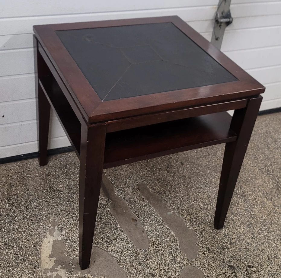 Dark Brown End Table - photo 2