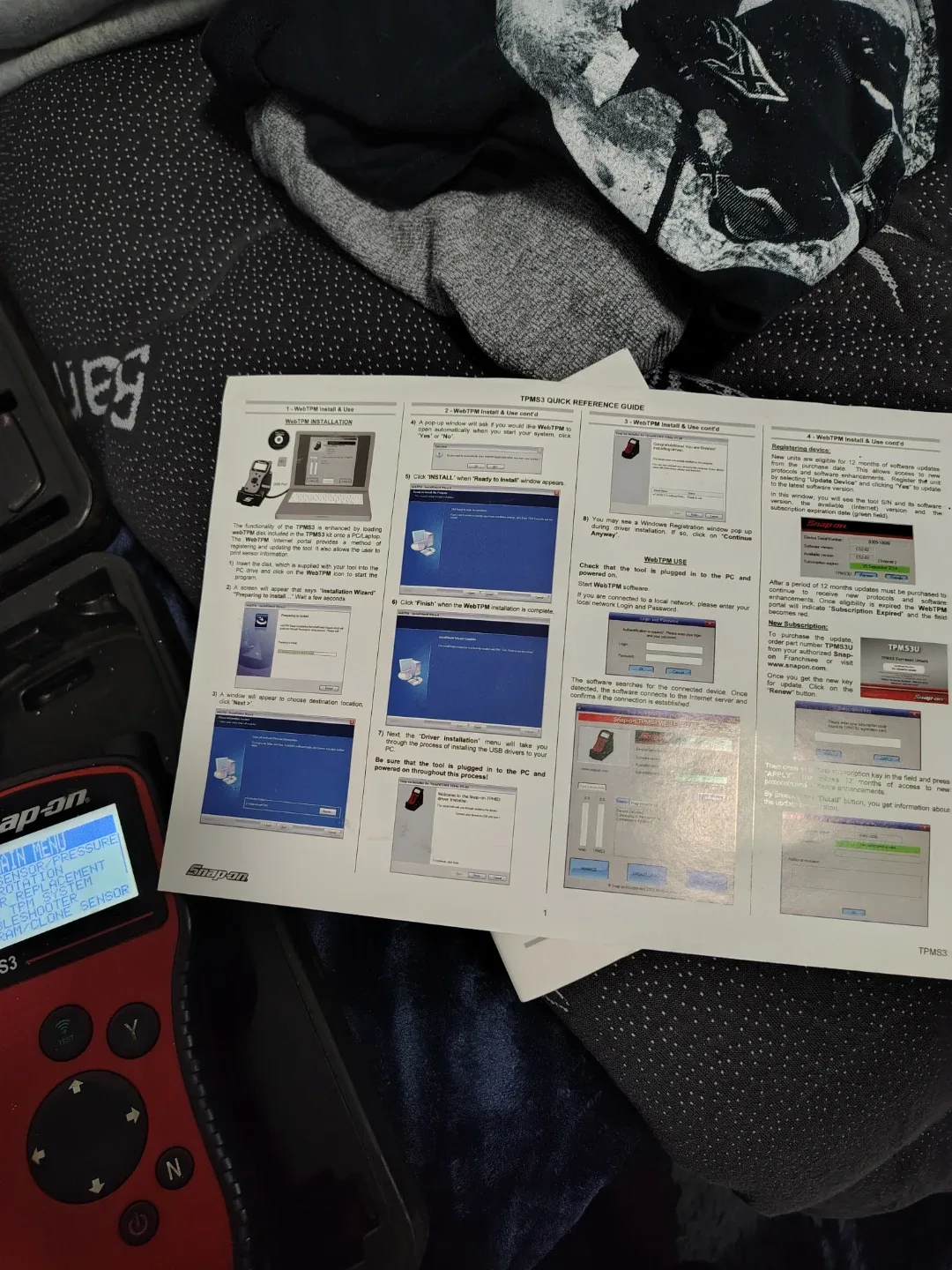 Snap-on TPMS3 Tire Pressure Sensor System Tool image indicator(5)