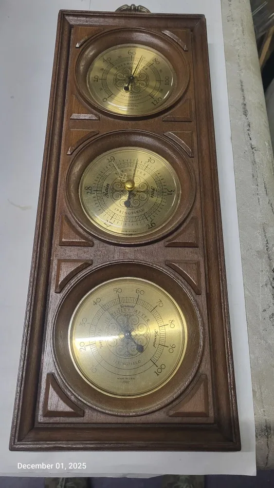 Springfield Barometer Thermometer Hygrometer