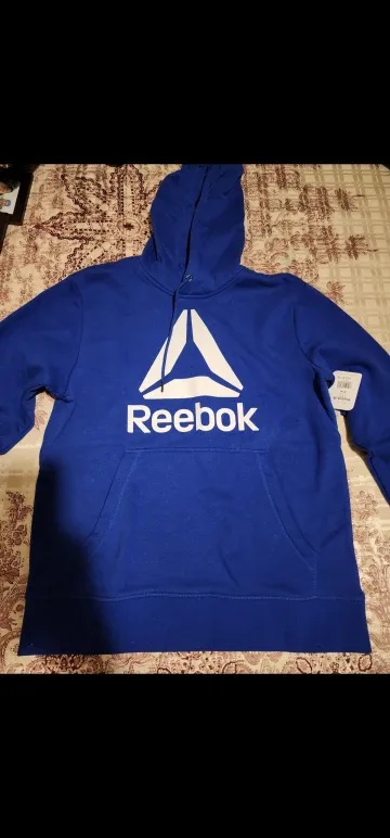 BRAND NEW REEBOK BLUE OR WHITE HOODIES! SIZES: MEDIUM & LARGE!! image indicator(2)