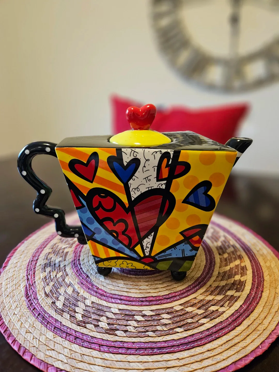 Romero Britto Teapot