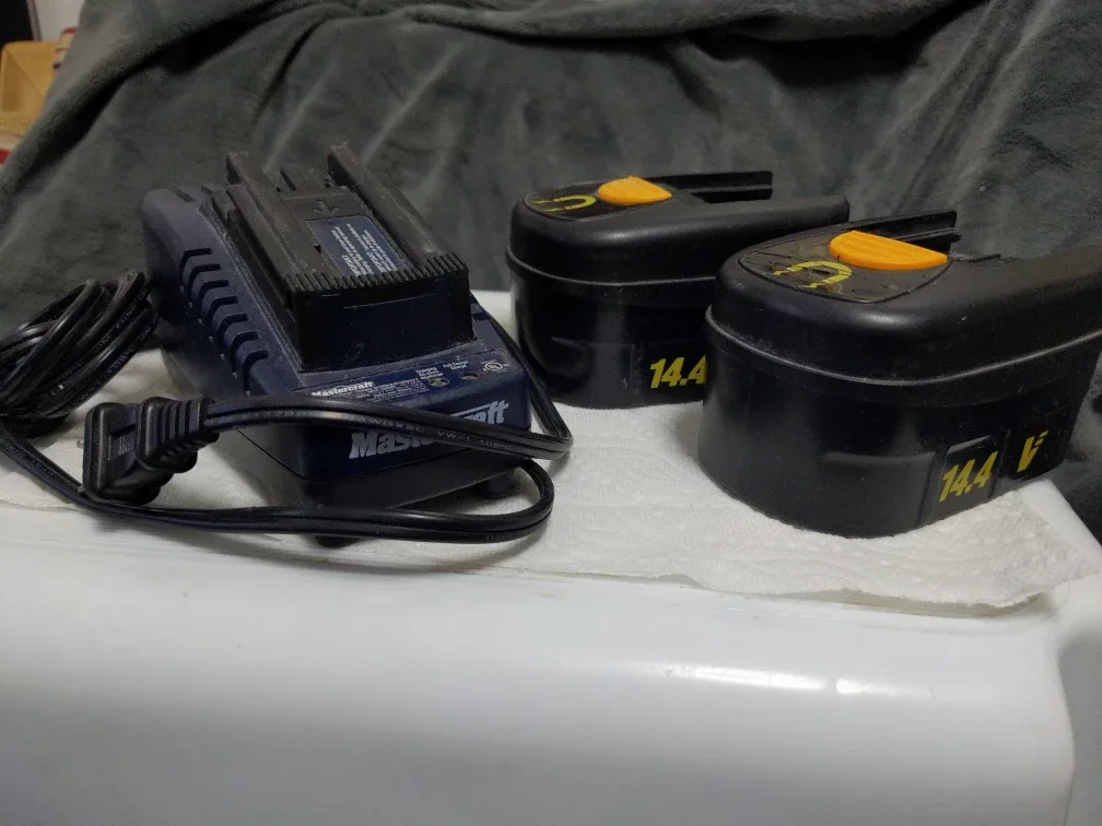 Mastercraft 14.4V Battery Charger with 2 Batteries