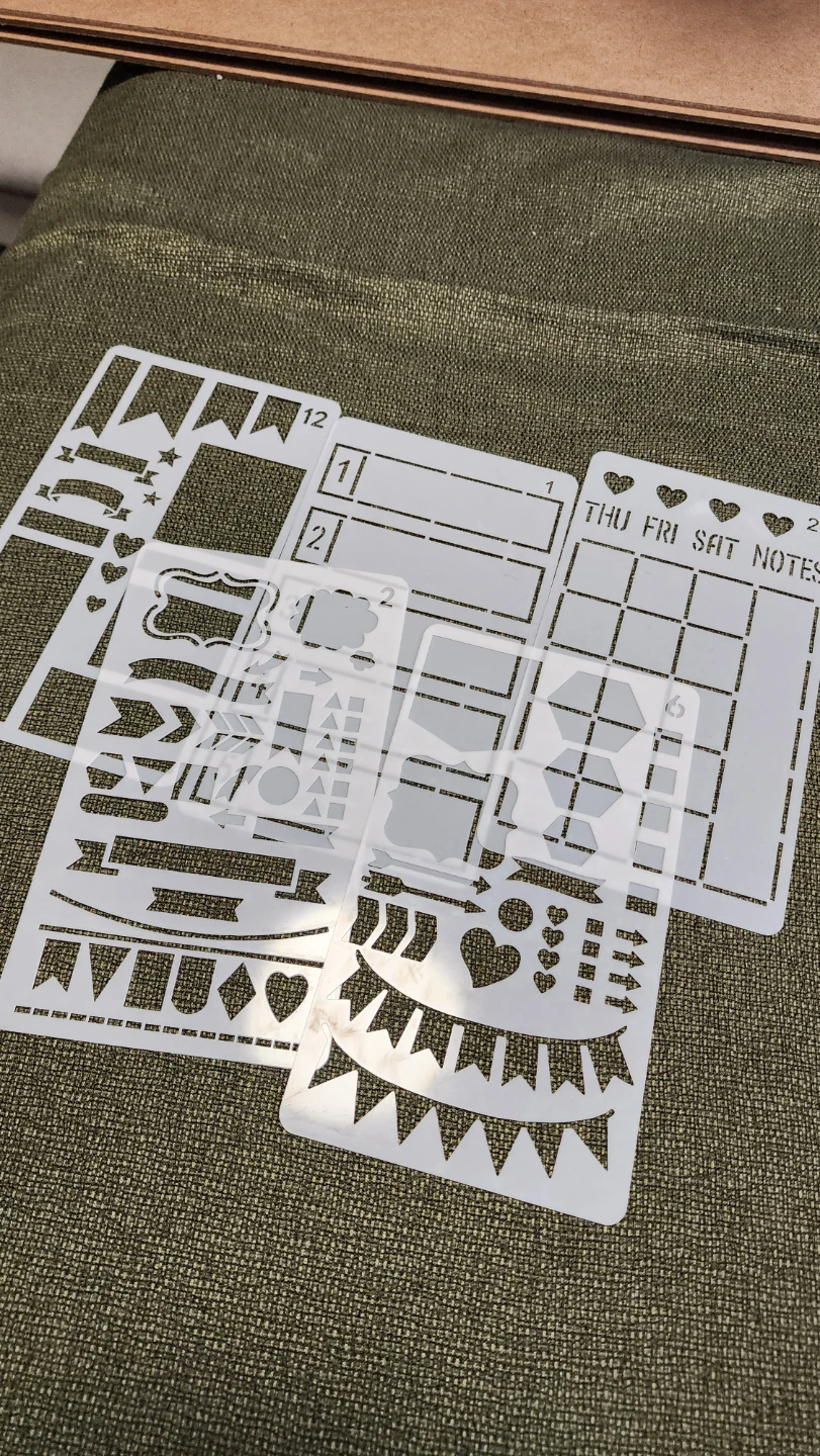 #Cleanout Planner Stencils Set - Bullet Journal Supplies