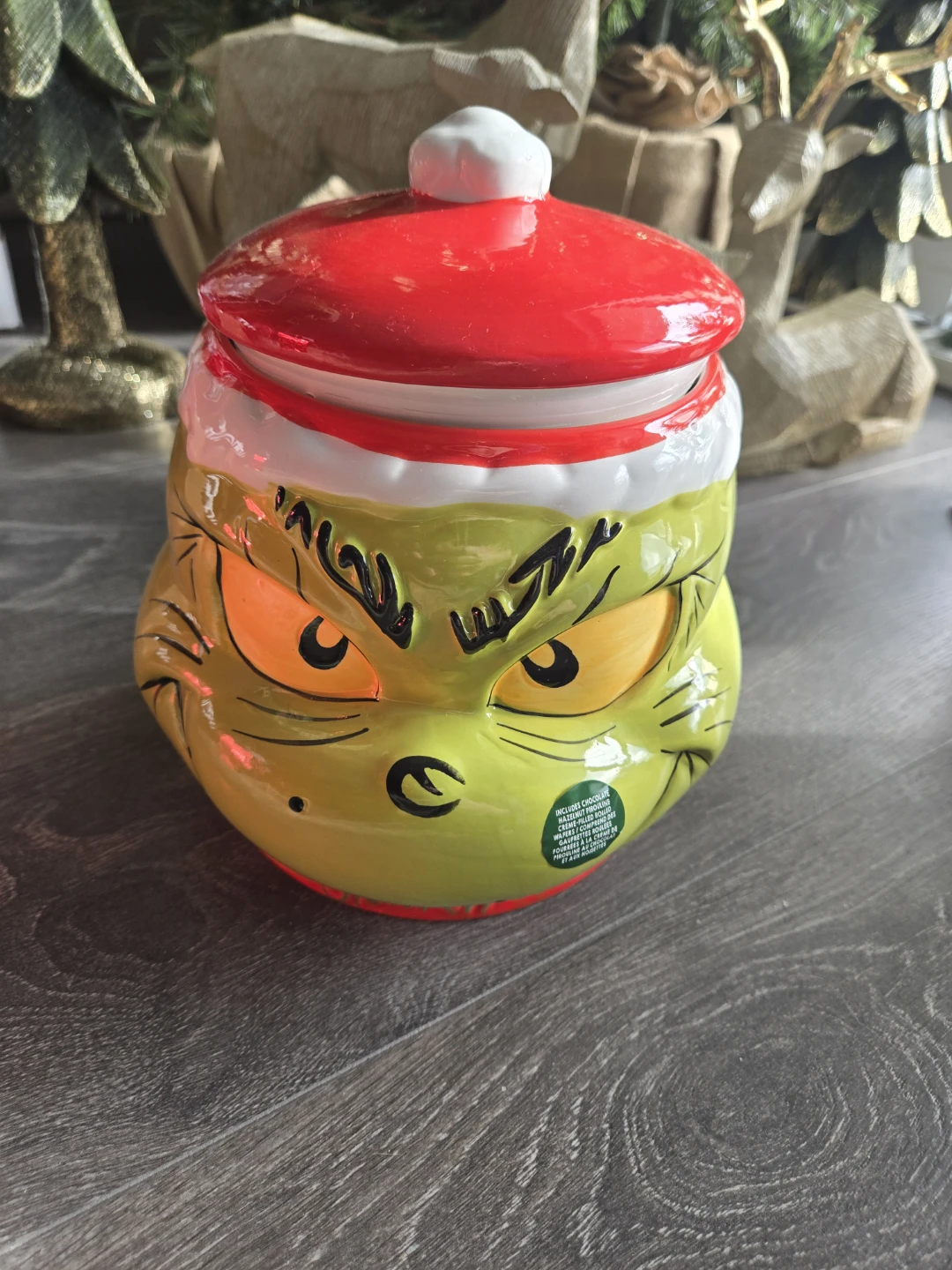 The Grinch Cookie Jar 🤎
