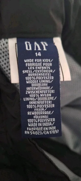 GAP Kids Black Snow Pants Size 14 image indicator(4)