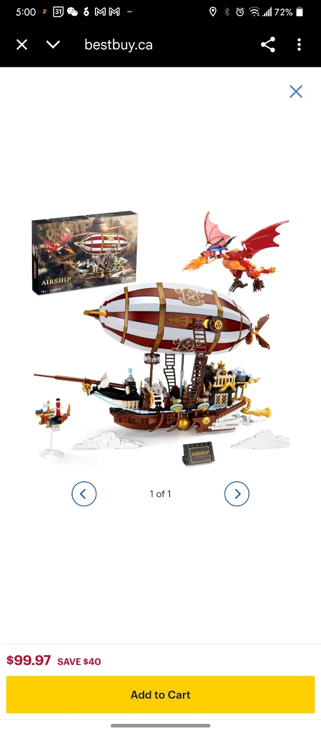 🆕 Airship Steam Age Series Building Set