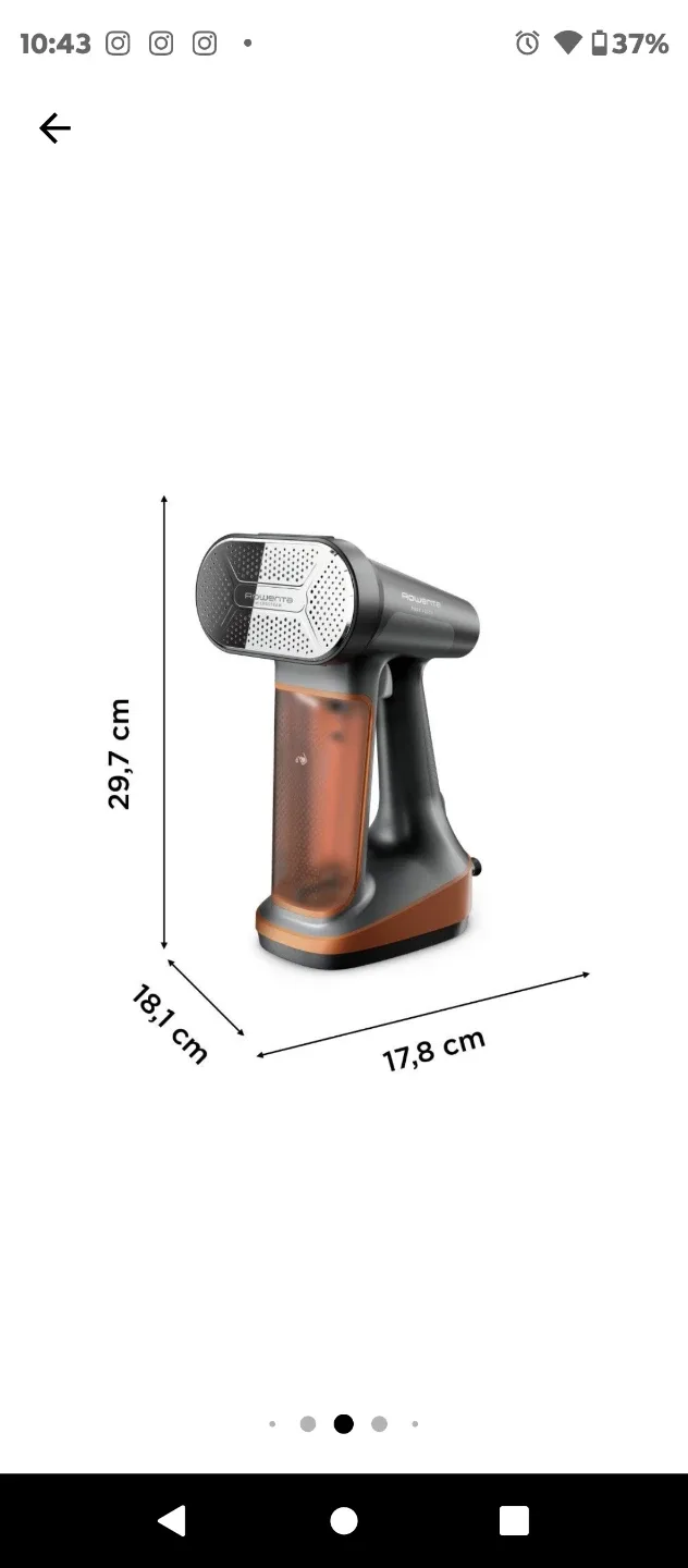 Rowenta Pure Force 3-IN-1 Garment Steamer