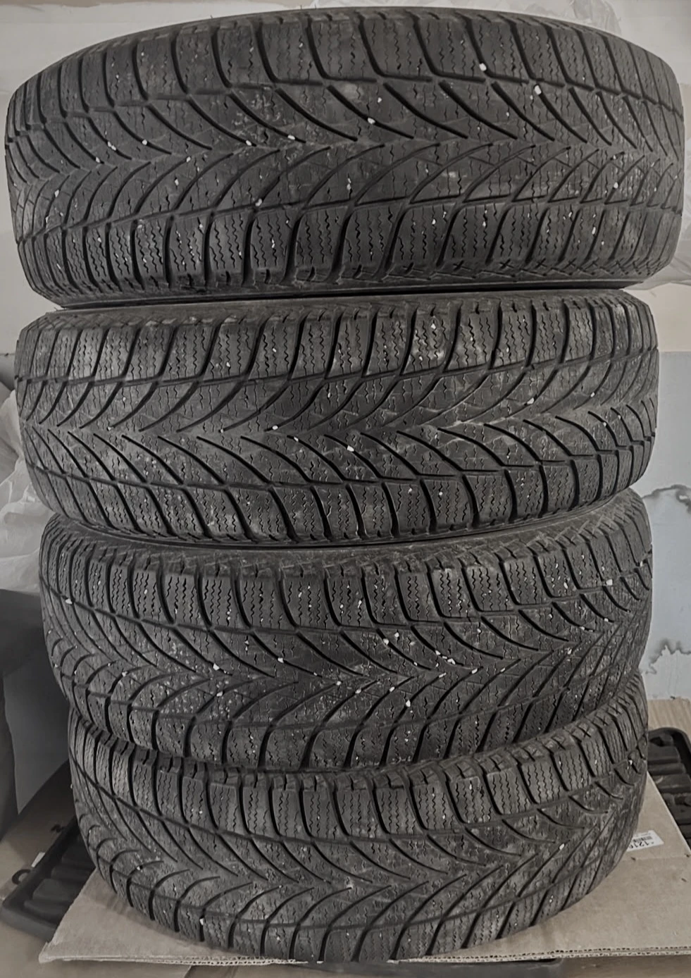 Good Set of 4 Good year Winter Tires Size 195 65 R15 *REAL DEAL*
