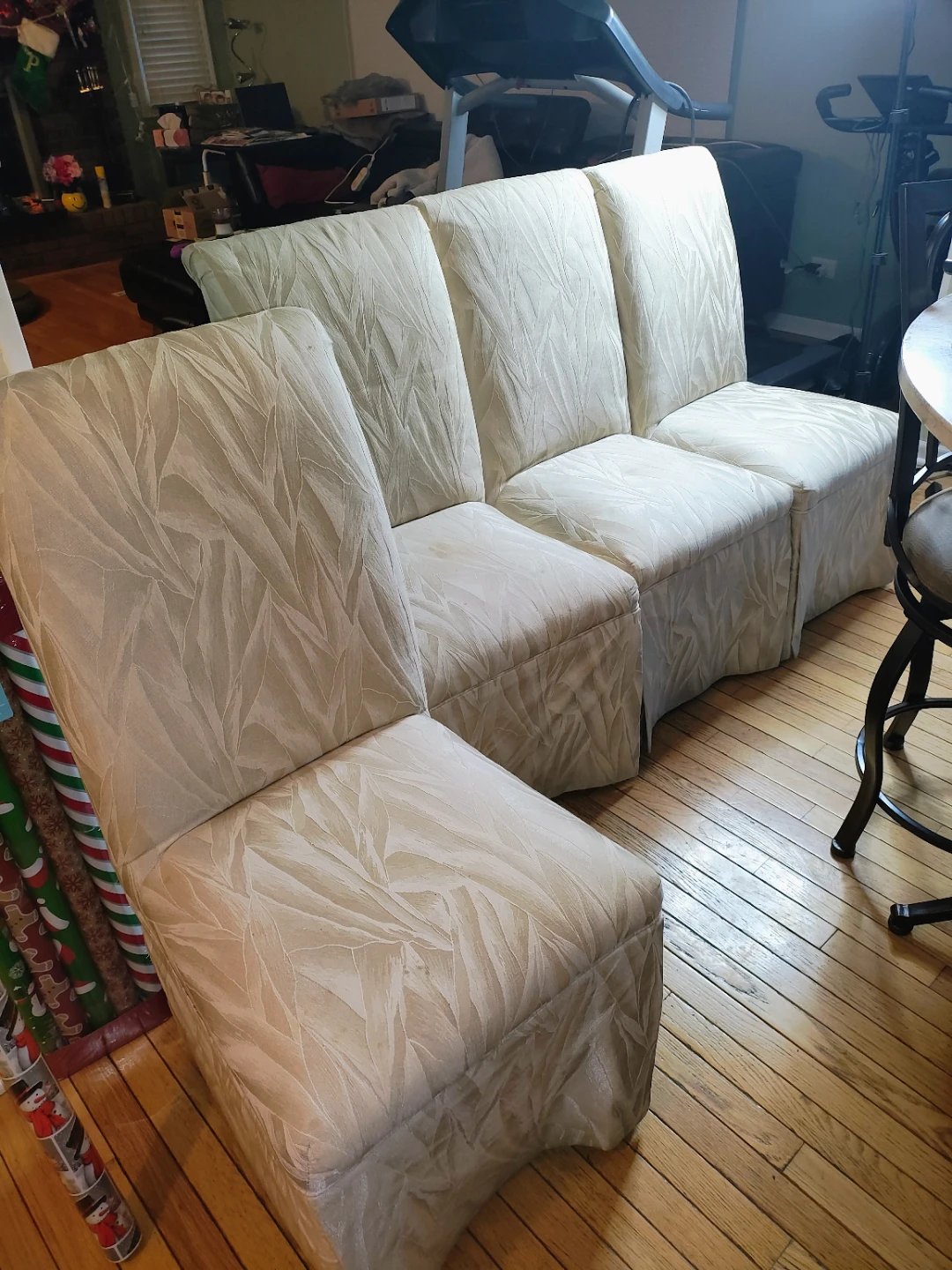 Upholstered & Skirted Dining Chairs - Set of 4