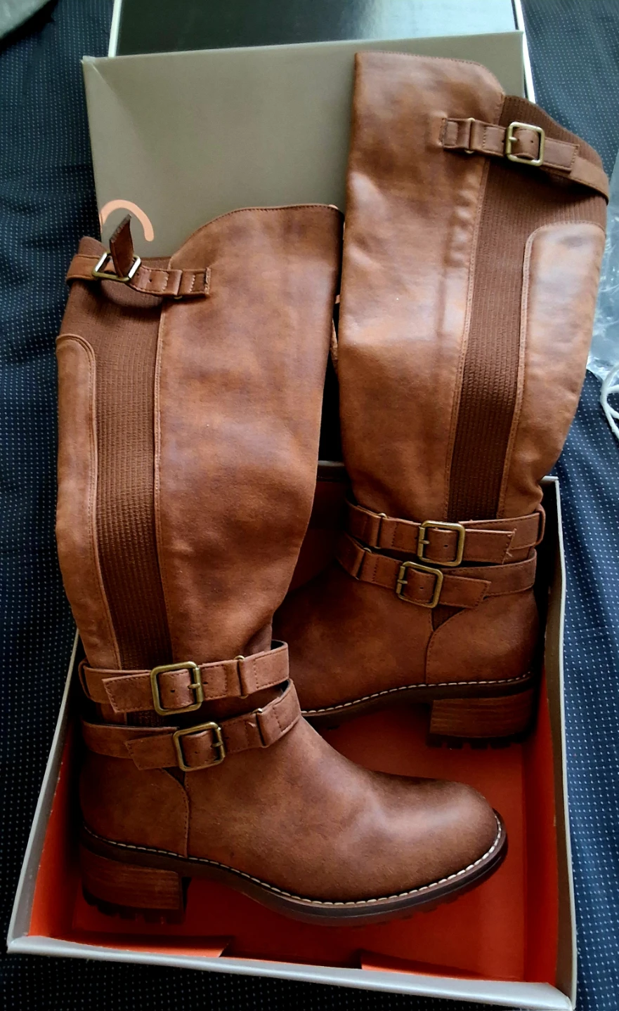 Crown Vintage Brown Boots, Size 8, with Box