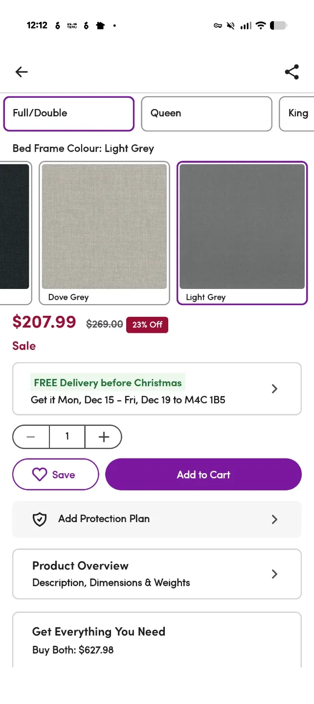 Ebern Designs Naftula Queen Upholstered Bed - Charcoal Grey image indicator(4)