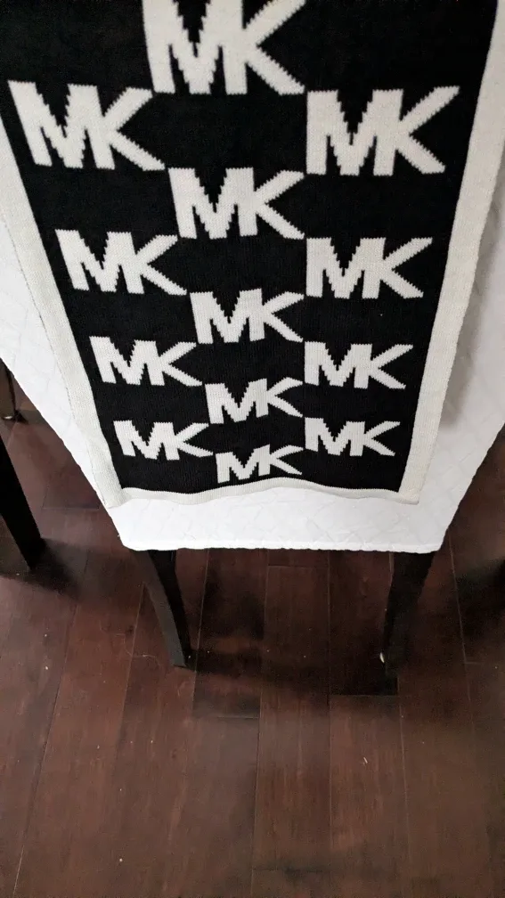 New Michael Kors Black & White Scarf image indicator(3)