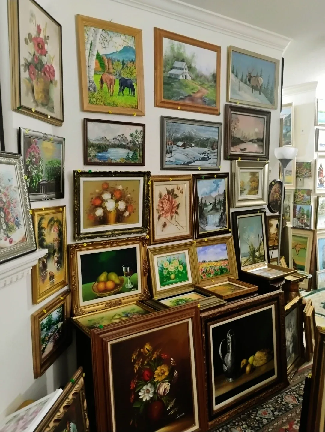 Best Christmas gift, a piece of antique oil painting. $20 and up