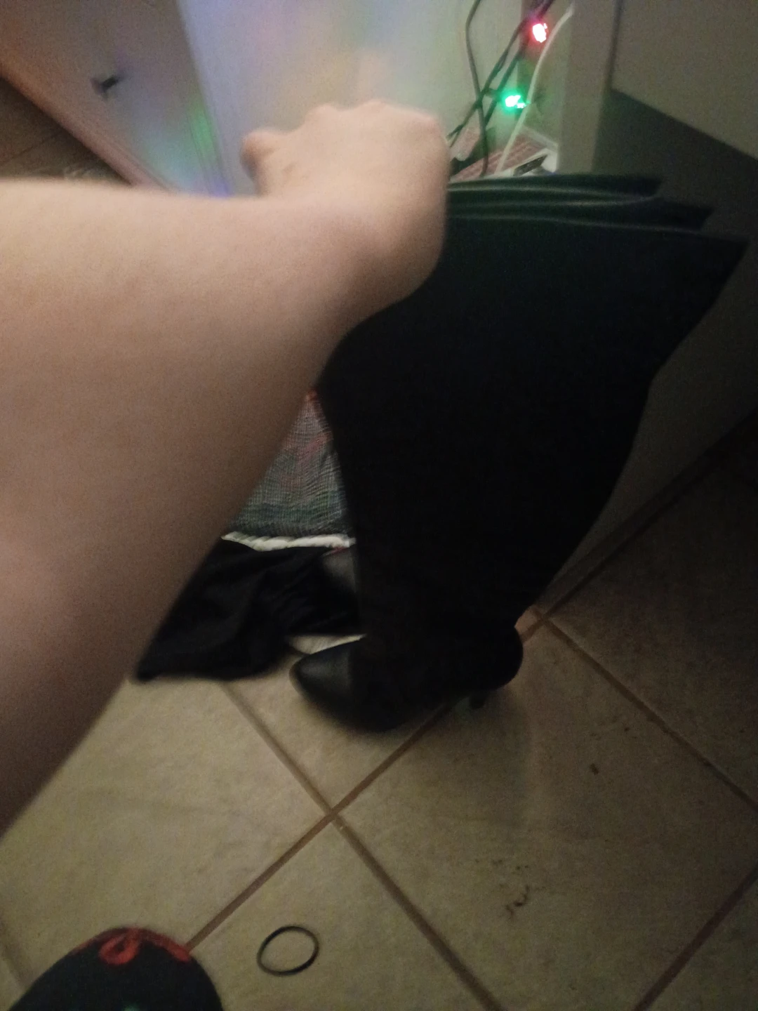 Black Knee High Heel Boots