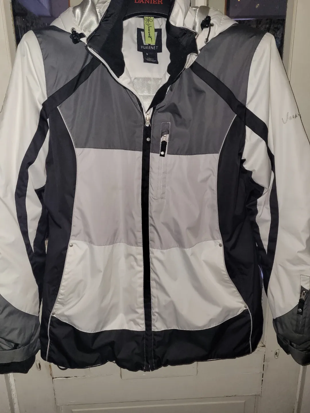 Vuarnet Ski Jacket - White, Grey & Black