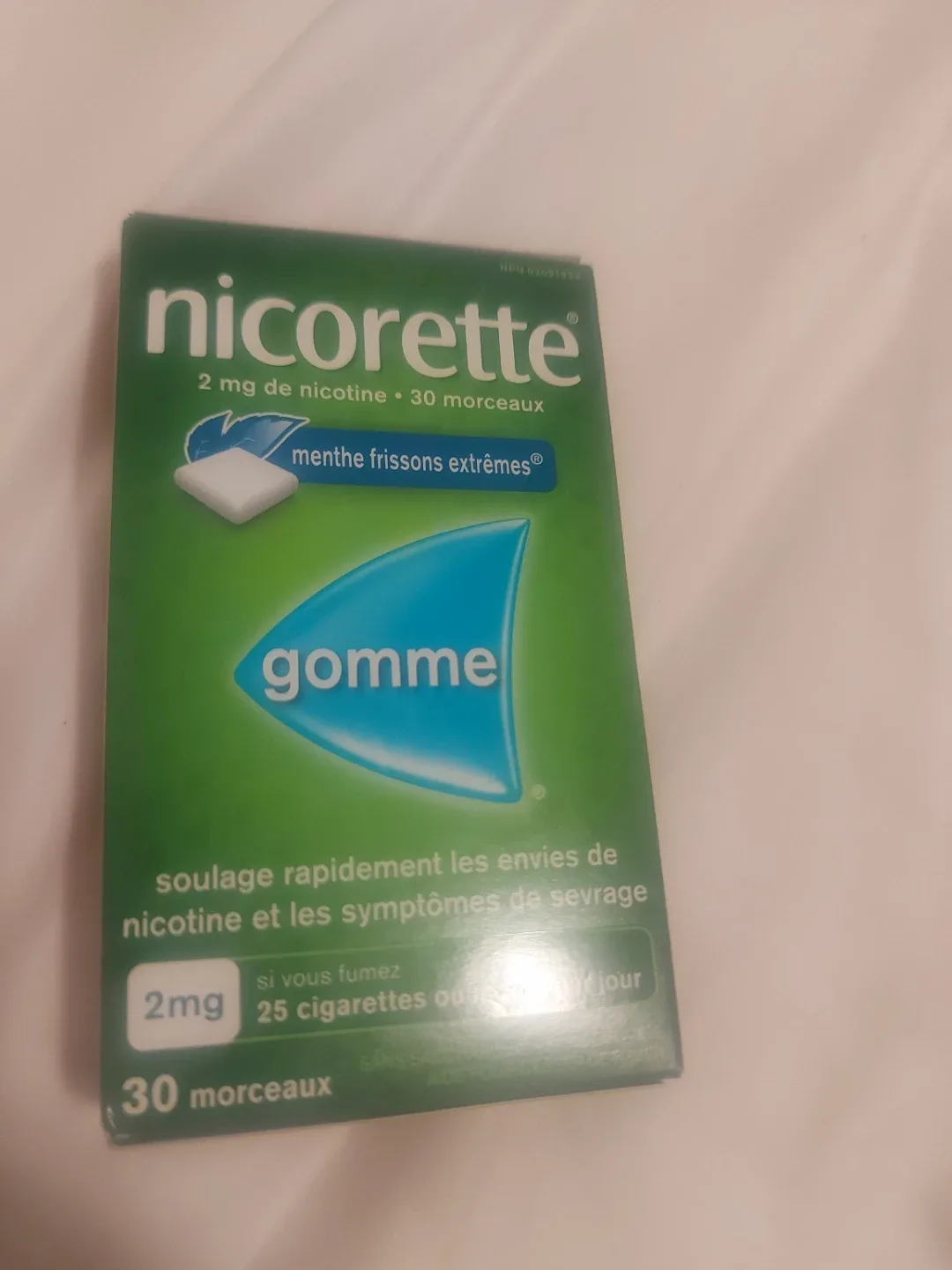 Nicorette Gum 2mg - 30 Pieces