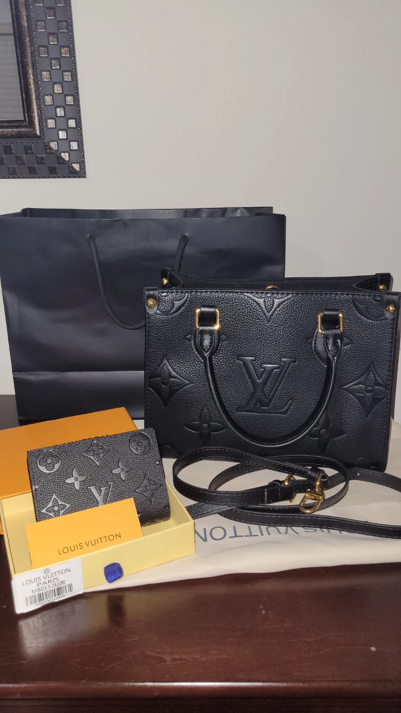 Black Leather Handbag and wallet BRAND NEW price drop!!