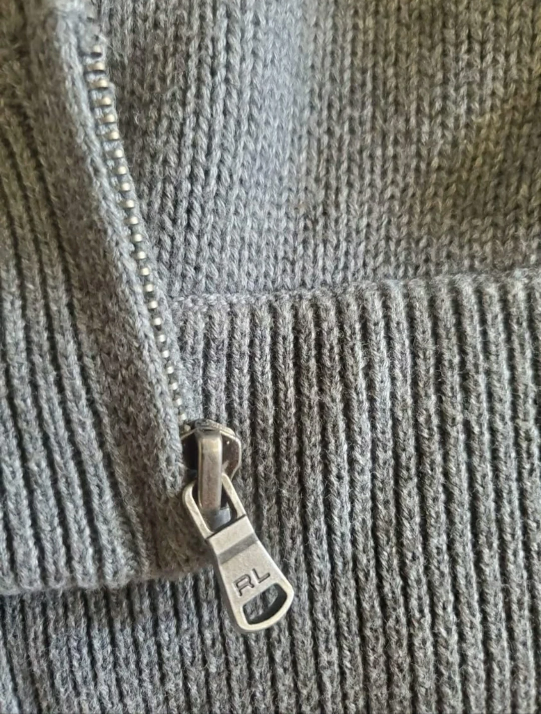 Polo Ralph Lauren XL Grey Zip Up Sweater - photo 5