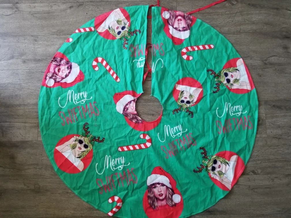Taylor Swift Christmas Tree Skirt