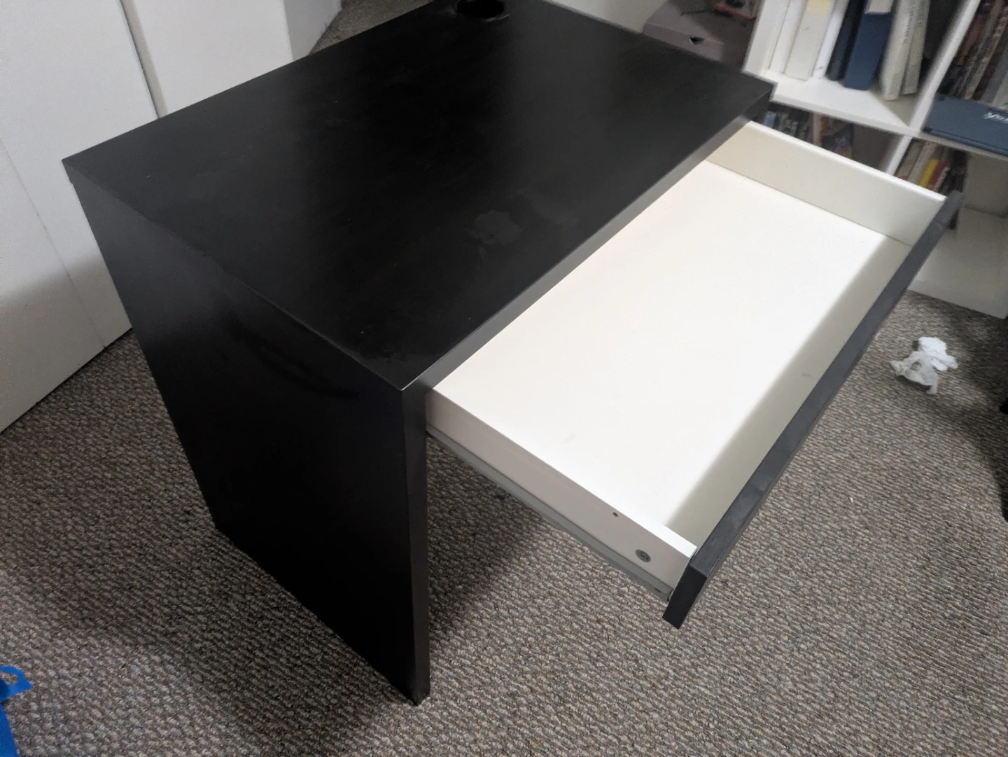 Black Desk One drawer